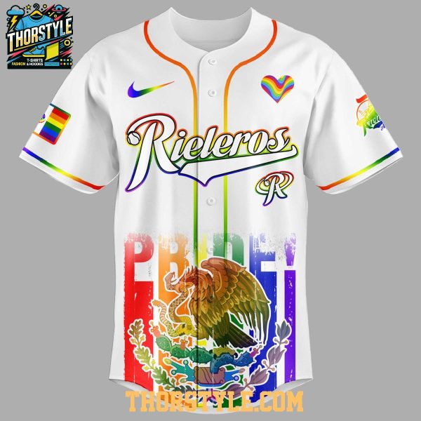 Rieleros de Aguascalientes 2025 Happy Pride Month Baseball Jersey