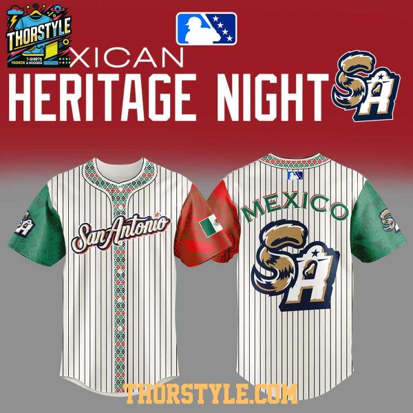San Antonio Missions Mexican Heritage Night 2025 Celebrating Baseball Jersey
