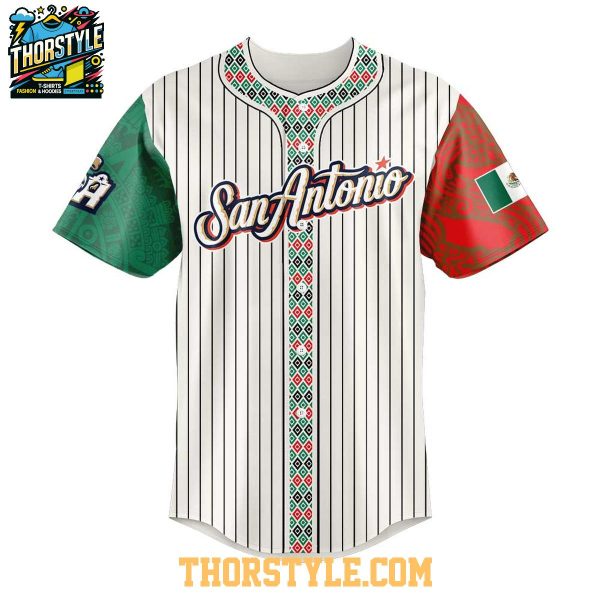 San Antonio Missions Mexican Heritage Night 2025 Celebrating Baseball Jersey