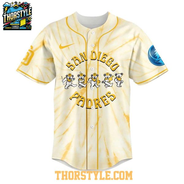 San Diego Padres 2025 Grateful Dead Dead & Company Baseball Jersey