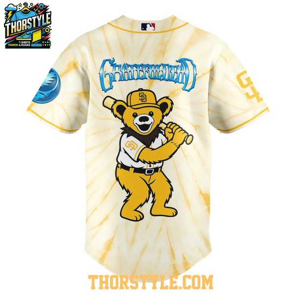 San Diego Padres 2025 Grateful Dead Dead & Company Baseball Jersey