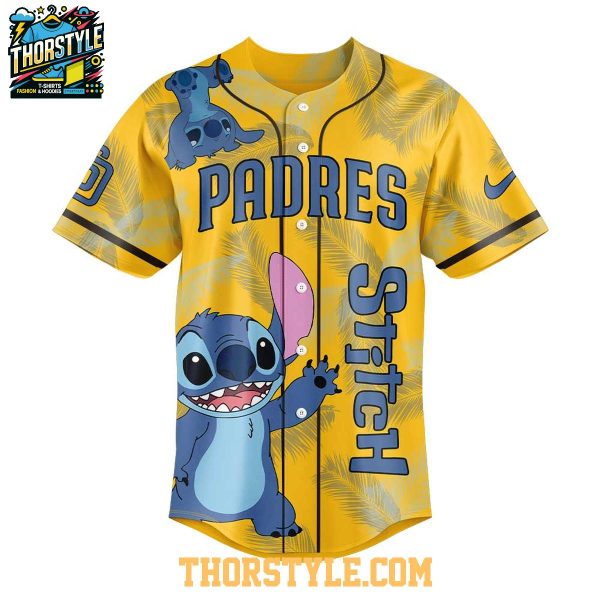 San Diego Padres 2025 Lilo And Stitch Ohana Means Family Baseball Jersey