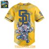 San Diego Padres 2025 Lilo And Stitch Ohana Means Family Baseball Jersey