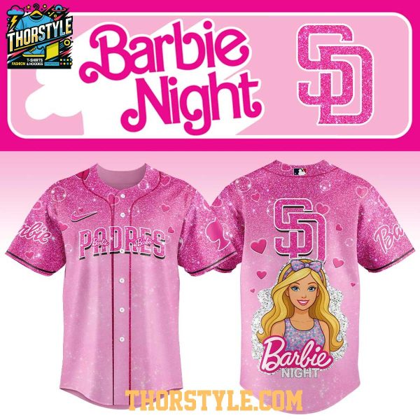 San Diego Padres Barbie Night 2025 Be One Team Let’s Celebrate Baseball Jersey