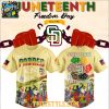 San Diego Padres Celebrating Juneteenth Freedom Day 2025 Baseball Jersey