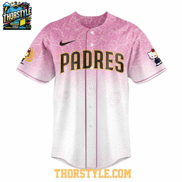 San Diego Padres Hello Kitty Night 2025 Be One Team Baseball Jersey