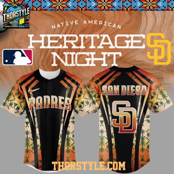 San Diego Padres Native American Heritage Proud Baseball Jersey