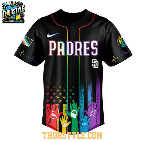 San Diego Padres Support Disability Pride Month 2025 Baseball Jersey