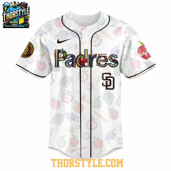 San Diego Padres Thank You My Teacher 2025 Appreciation Baseball Jersey