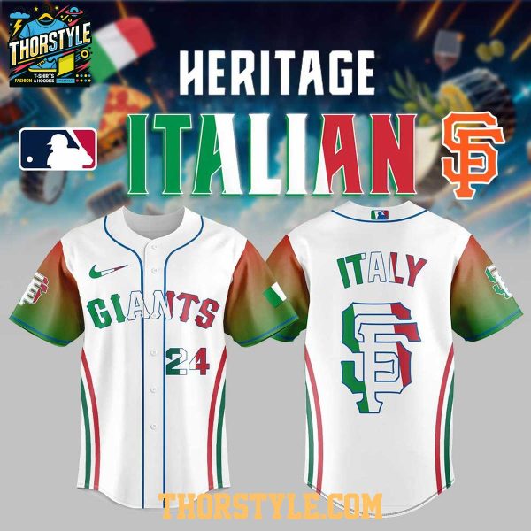 San Francisco Giants Celebrate Italian Heritage Night 2025 Baseball Jersey