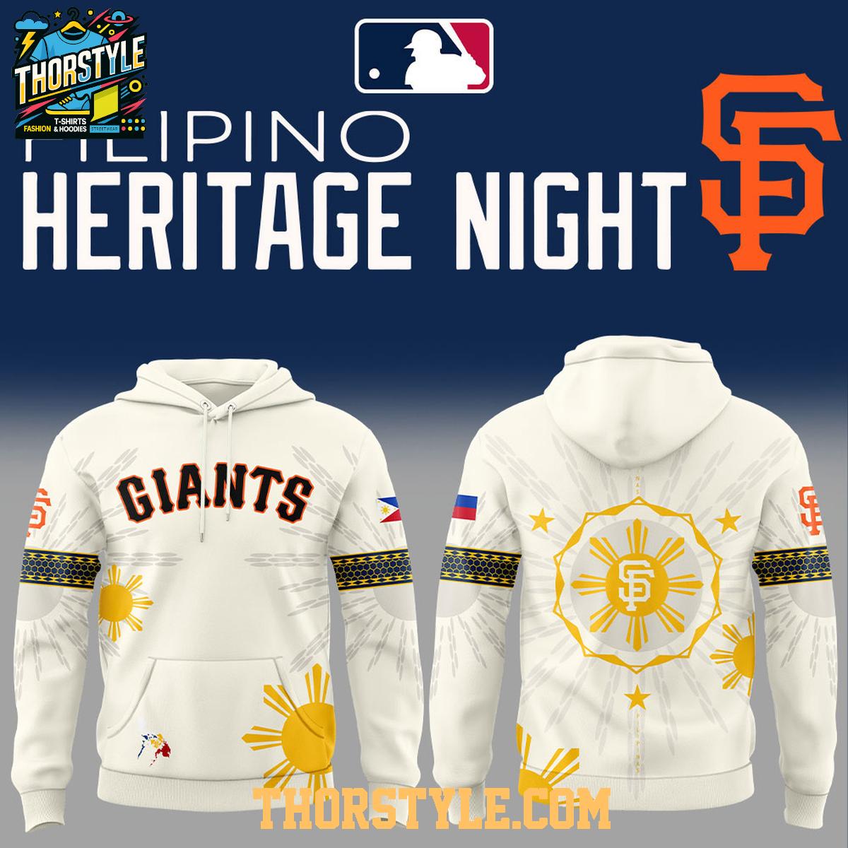 San Francisco Giants Filipino Heritage Night 2025 Celebration Hoodie T-Shirt