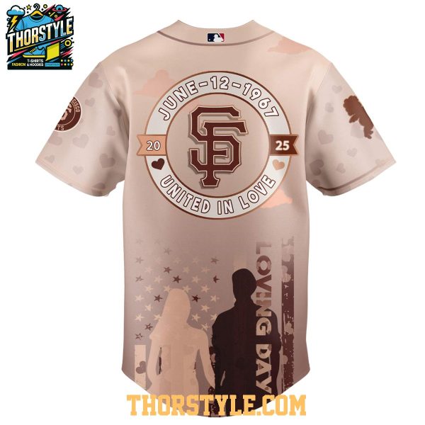 San Francisco Giants Happy Loving Day 1967-2025 Loving Virginia Baseball Jersey