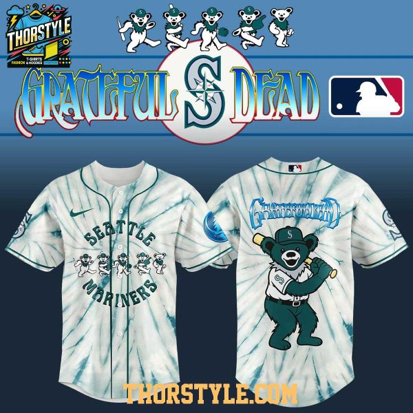 Seattle Mariners 2025 Grateful Dead Dead & Company Baseball Jersey