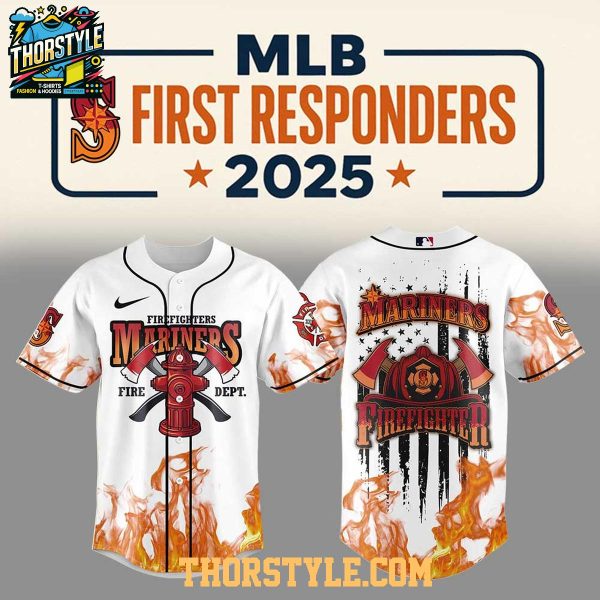 Seattle Mariners Firefighter Appreciation 2025 Fire Dept. Baseball Jersey