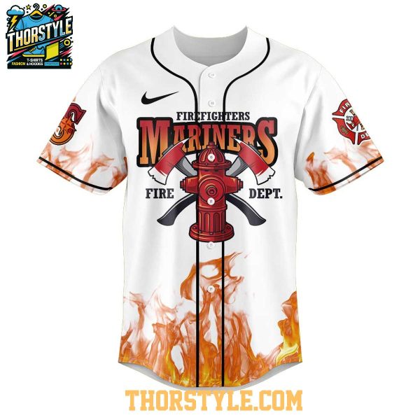 Seattle Mariners Firefighter Appreciation 2025 Fire Dept. Baseball Jersey
