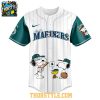 Seattle Mariners Snoopy Happy Fathers Day Peanuts 2025 Baseball Jersey
