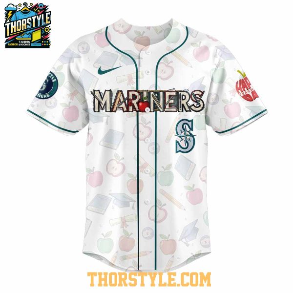 Seattle Mariners Thank You My Teacher 2025 Appreciation Baseball Jersey
