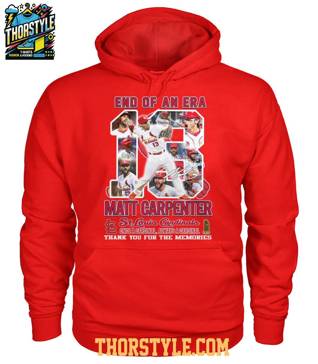 St. Louis Cardinals Matt Carpenter End Of An Era 2025 Thank You T-Shirt St. Louis Cardinals Matt Carpenter End Of An Era 2025 Thank You T-Shirt