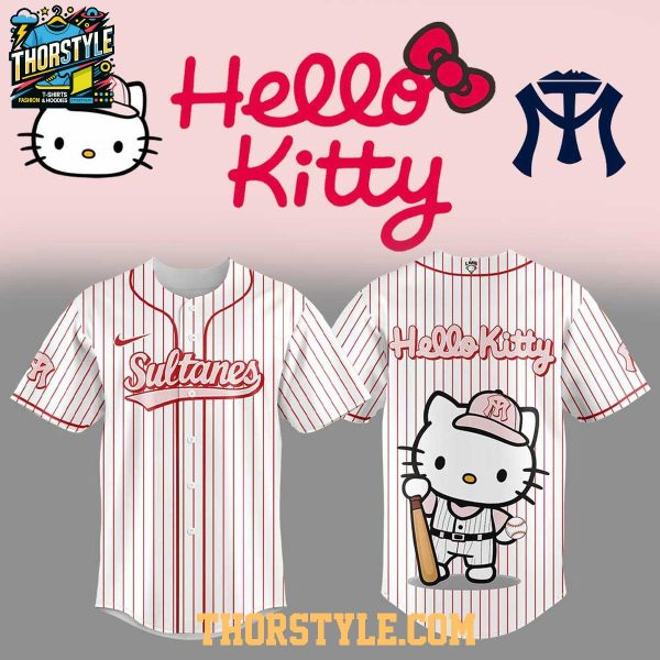 Sultanes de Monterrey Hola Gatita Hello Kitty 2025 One Team Baseball Jersey