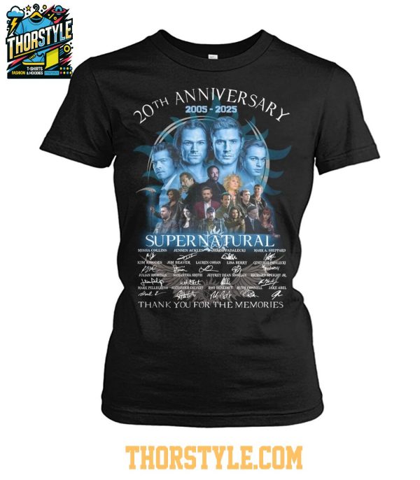 Supernatural 20th Anniversary Thank You For The Memories 2025 T-Shirt