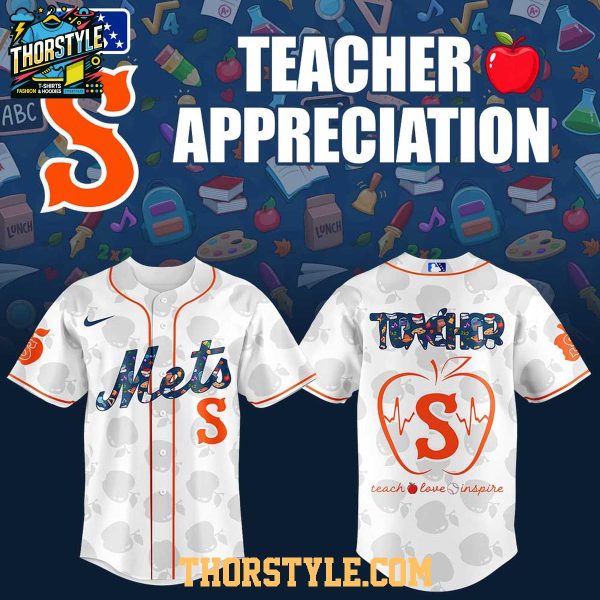 Syracuse Mets 2025 Teacher Appreciation Love Baseball Jersey