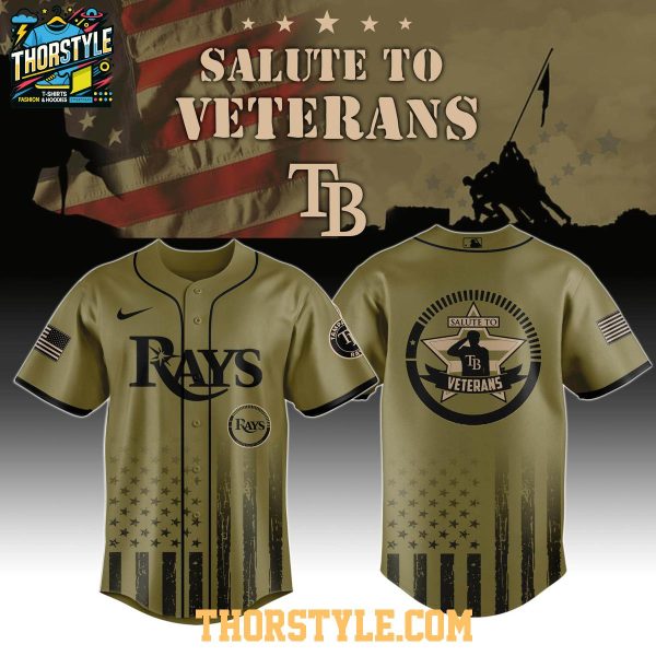Tampa Bay Rays Salute To Veterans 2025 Baseball Jersey