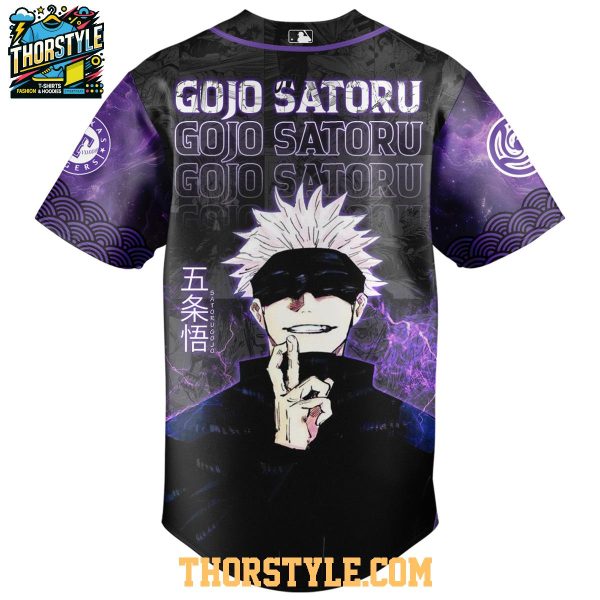 Texas Rangers 2025 Jujutsu Kaisen Night Gojo Satoru Baseball Jersey