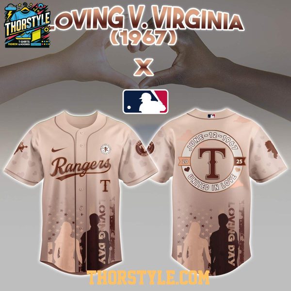 Texas Rangers Happy Loving Day 1967-2025 Loving Virginia Baseball Jersey