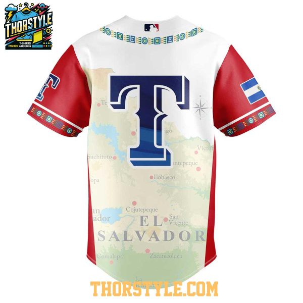Texas Rangers Traditional Salvadoran El Salvador Heritage 2025 Baseball Jersey