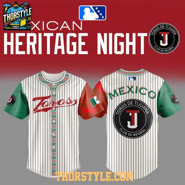 Tijuana Toros Mexican Heritage Night 2025 Celebrating Baseball Jersey