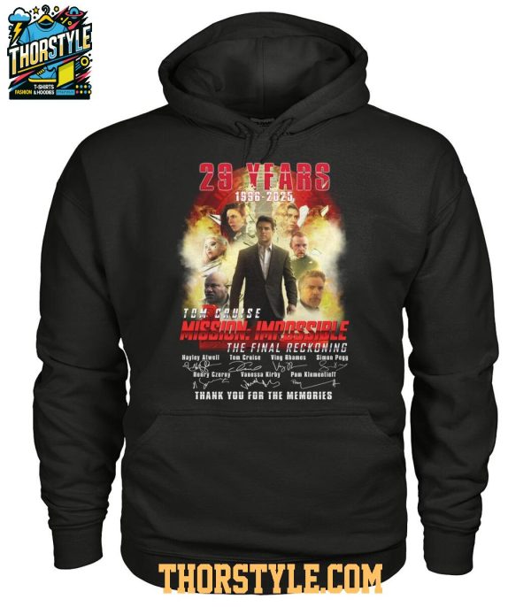 Tom Cruise Mission Impossible 1996-2025 Celebrating 29 Years Memories T-Shirt