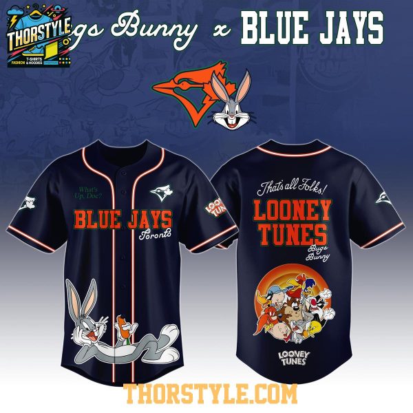 Toronto Blue Jays Looney Tunes 2025 What’s Up Doc Baseball Jersey
