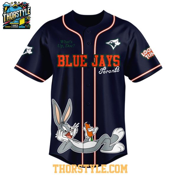 Toronto Blue Jays Looney Tunes 2025 What’s Up Doc Baseball Jersey
