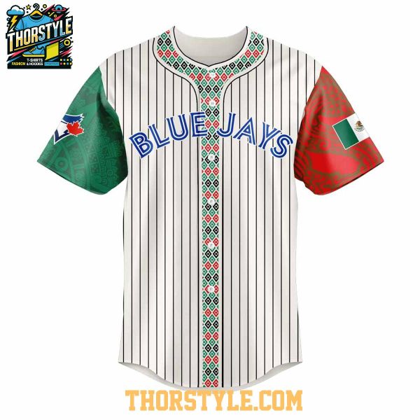 Toronto Blue Jays Mexican Heritage Night Striped Edition 2025 Baseball Jersey