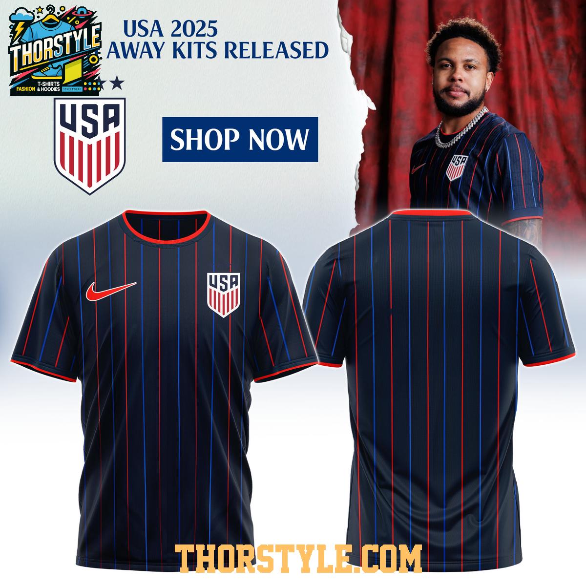USA Soccer Team USNT 2025 Heartbeat Away Stadium Proud Hoodie T-Shirt USA Soccer Team USNT 2025 Heartbeat Away Stadium Proud Hoodie T-Shirt