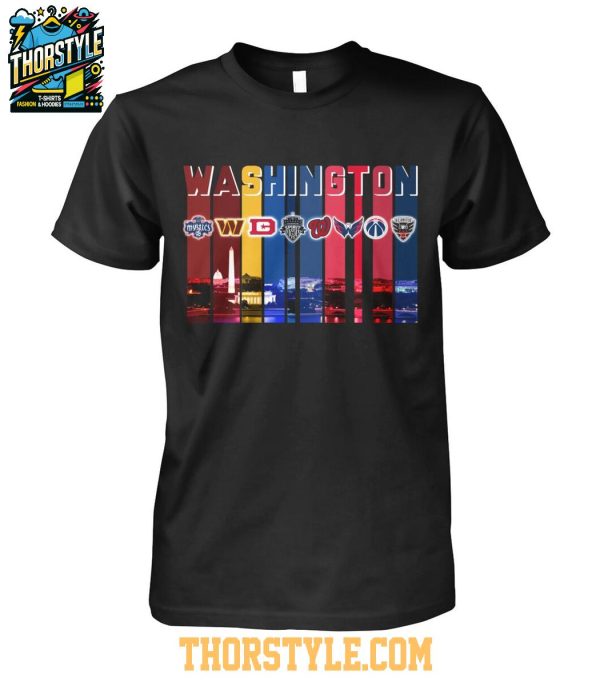 Washington Commanders Capitals Washington Mystics Nationals Sport City T-Shirt