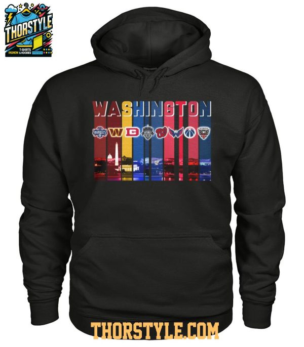 Washington Commanders Capitals Washington Mystics Nationals Sport City T-Shirt