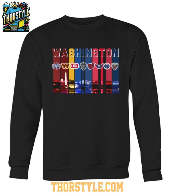 Washington Commanders Capitals Washington Mystics Nationals Sport City T-Shirt