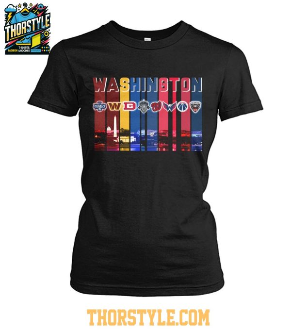 Washington Commanders Capitals Washington Mystics Nationals Sport City T-Shirt