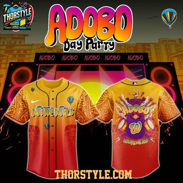 Washington Nationals Adobo Day Party Night 2025 Baseball Jersey