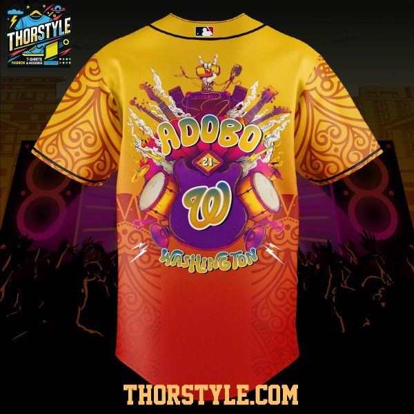 Washington Nationals Adobo Day Party Night 2025 Baseball Jersey
