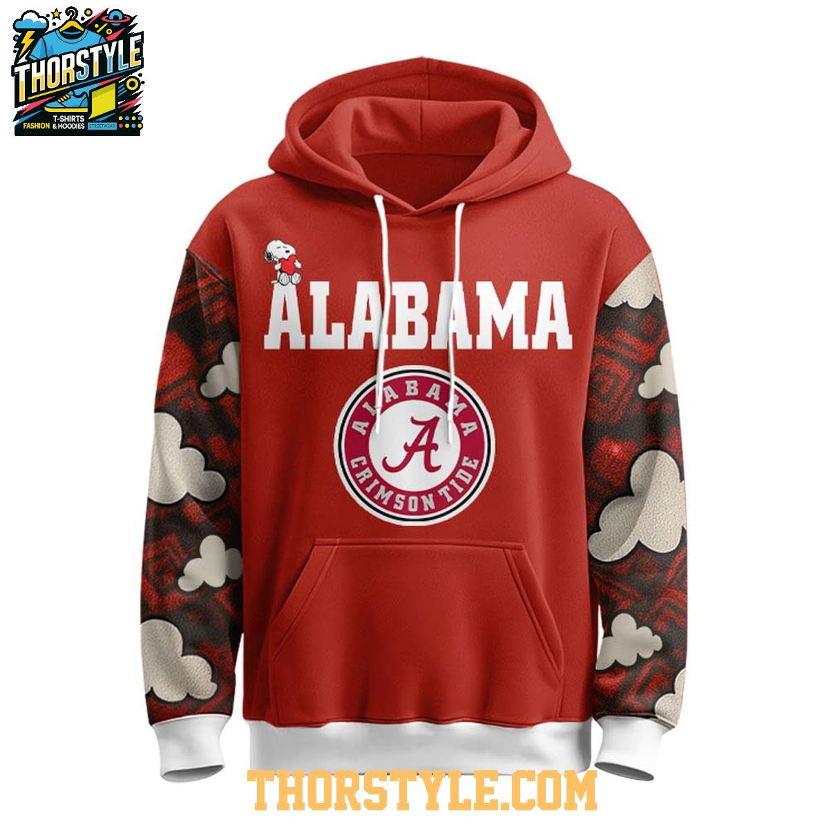 Alabama Crimson Tide Snoopy Roll Tide Peanuts 2025 Hoodie T-Shirt Alabama Crimson Tide Snoopy Roll Tide Peanuts 2025 Hoodie T-Shirt