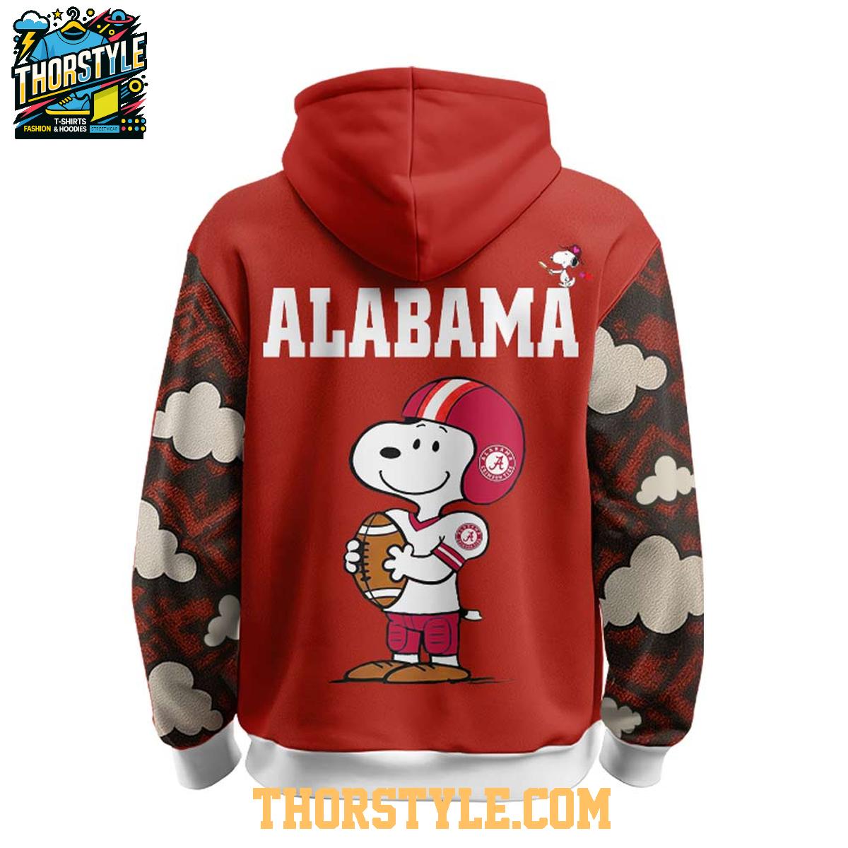Alabama Crimson Tide Snoopy Roll Tide Peanuts 2025 Hoodie T-Shirt Alabama Crimson Tide Snoopy Roll Tide Peanuts 2025 Hoodie T-Shirt