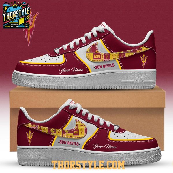 Arizona State Sun Devils Fork ’em Devils NCAA 2025 Personalized Air Force 1 Shoes