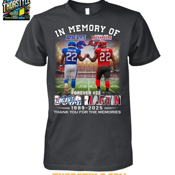 Boise State Broncos Tampa Bay Buccaneers Doug Martin 4ever Memories 2025 T-Shirt