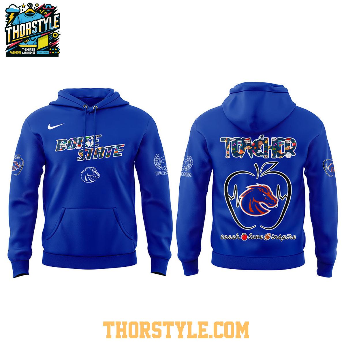 Boise State Broncos Teachers 2025 Day Of Appreciation Hoodie T-Shirt Boise State Broncos Teachers 2025 Day Of Appreciation Hoodie T-Shirt