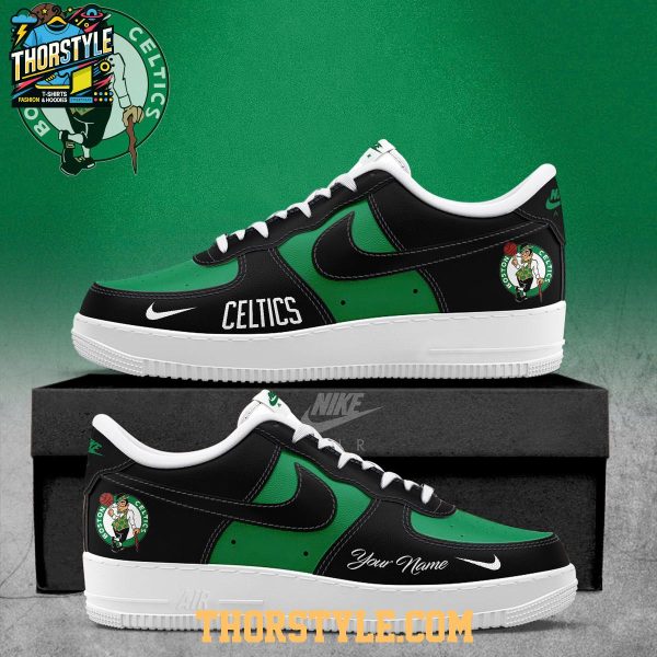 Boston Celtics 2025 NBA Champions Personalized Air Force 1 Shoes