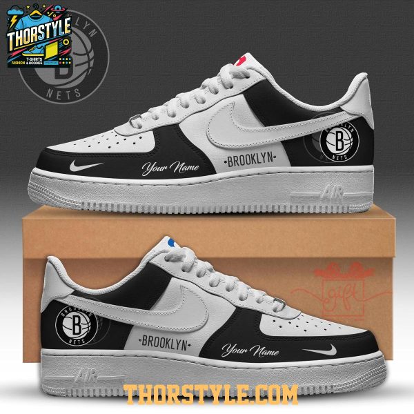 Brooklyn Nets 2025 NBA Championship Personalized Air Force 1 Shoes