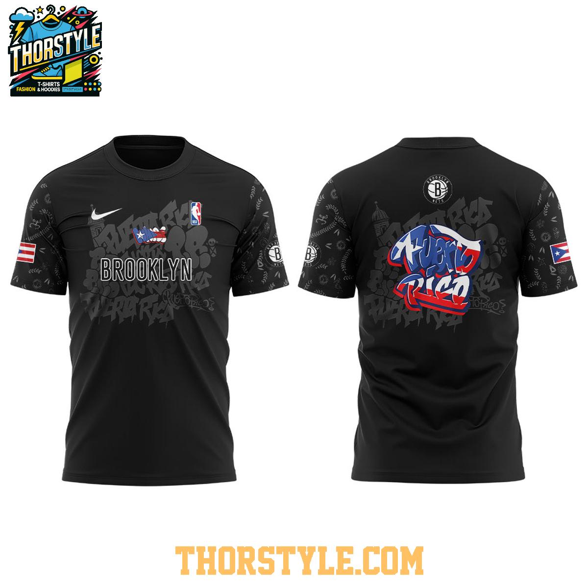 Brooklyn Nets Puerto Rican Heritage Root And Culture 2025 Hoodie T-Shirt Brooklyn Nets Puerto Rican Heritage Root And Culture 2025 Hoodie T-Shirt