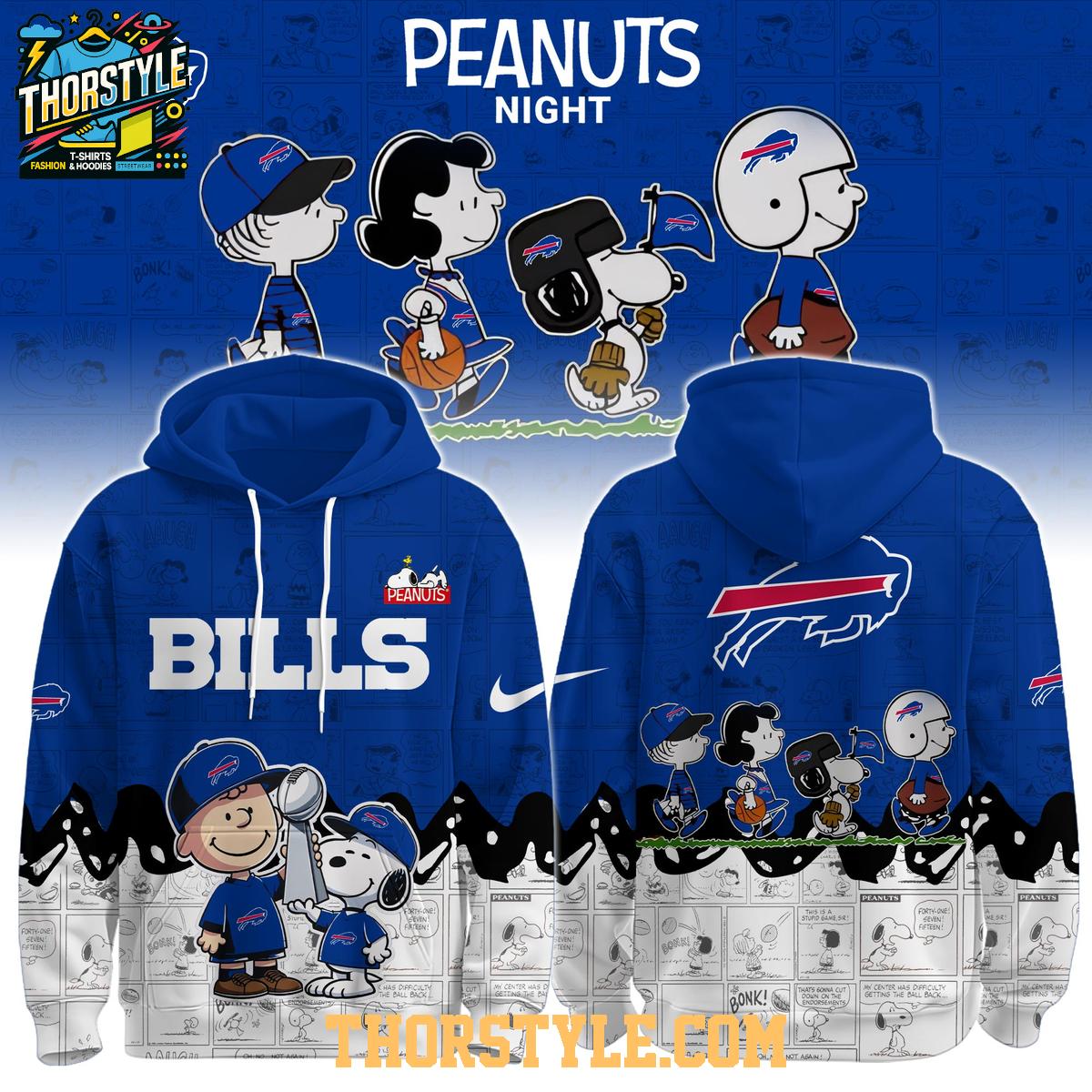 Buffalo Bills Peanuts & Snoopy Charlie Browns Winter 2025 Hoodie T-Shirt Buffalo Bills Peanuts & Snoopy Charlie Browns Winter 2025 Hoodie T-Shirt